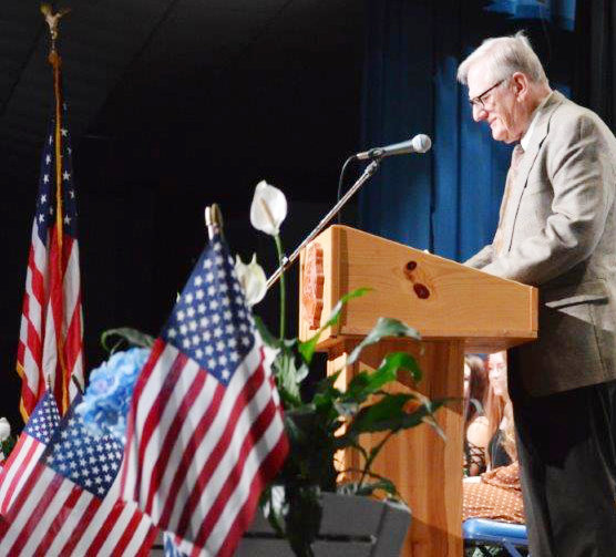 Dr. Bill Knight was the featured speaker at the 49th Annual Quitman High School Veteran’s Day assembly Monday morning.